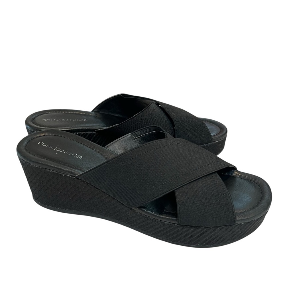 Donald J. Pliner Women's Black Wedge Sandals size 10M